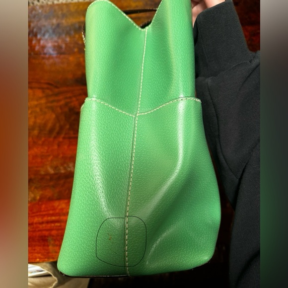 Kate Spade - Green Bag with Plaid Inside - Picture 12 of 13